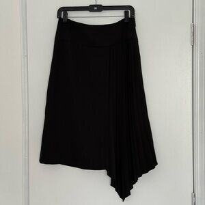 Karl Lagerfeld Black Pleated Pencil Skirt